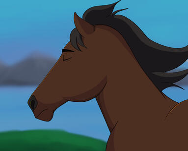 "Feel the Wind" Horse